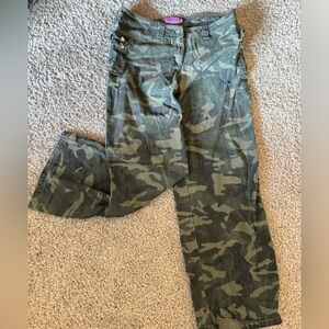 Cargo style camo pants w/ cute details